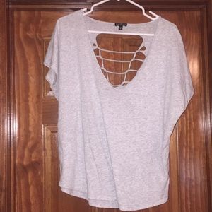 Express open back tee!